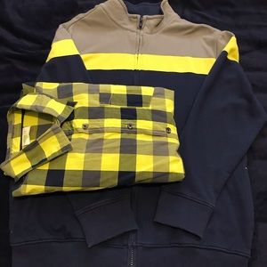 Cotton Jacket w/ Matching plaid button down